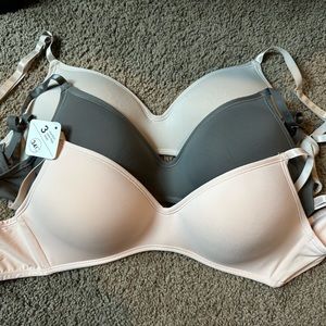 Set of 3 Wireless Bras